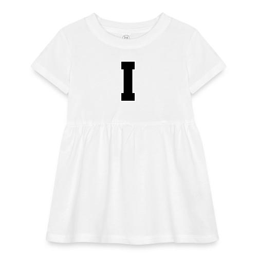 Varsity Letter I Collegiate Monogram - Infant Baby Rib Dress