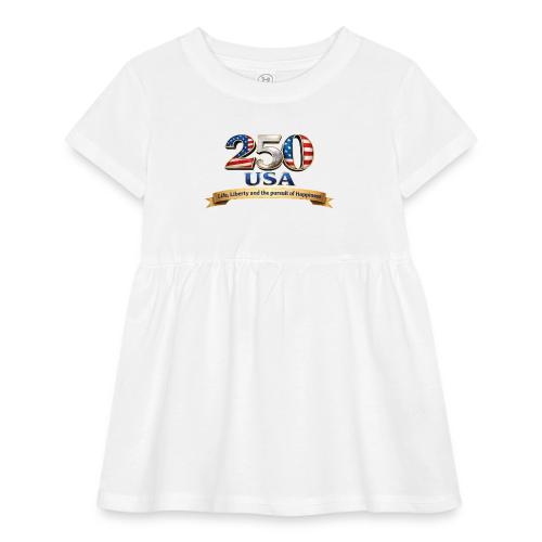 250 USA Liberty Banner - Infant Baby Rib Dress