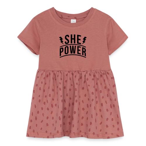 She Power - Infant Baby Rib Dress