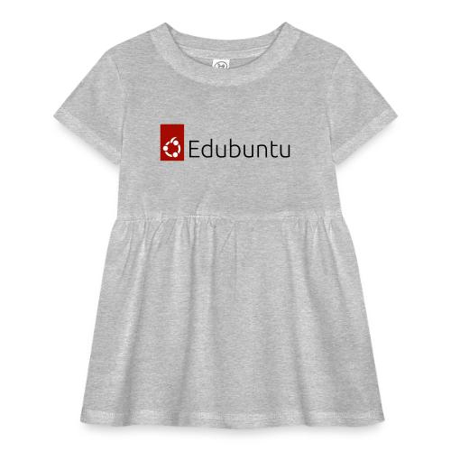Edubuntu Logo 2023 - Black - Infant Baby Rib Dress