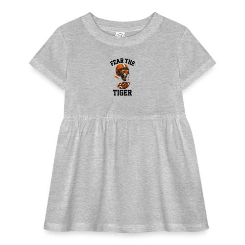 Fear The Tiger Football Helmet T-Shirt - Infant Baby Rib Dress