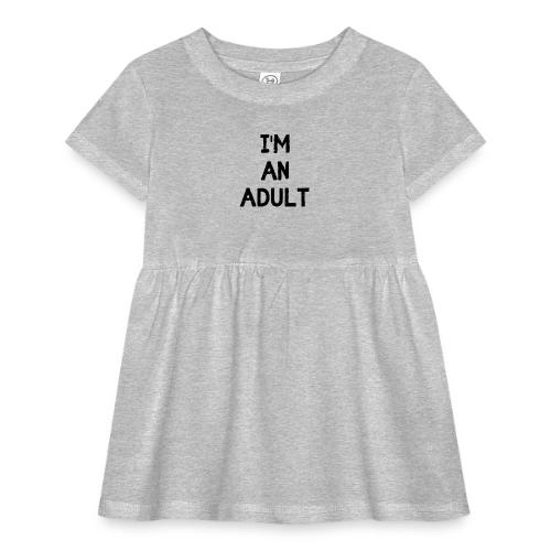 I'M AN ADULT t-shirt - Infant Baby Rib Dress