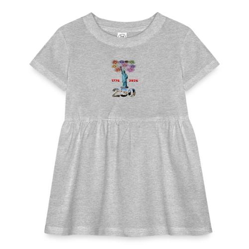 1776 - 2026 | 250 Years USA | Fireworks - Infant Baby Rib Dress