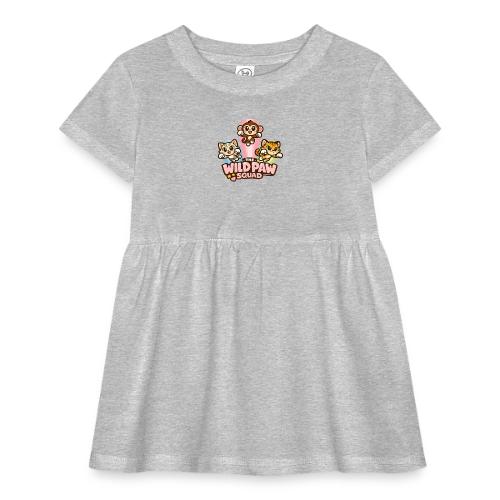 Wild Paw Squad Cute Animal Friends - Infant Baby Rib Dress