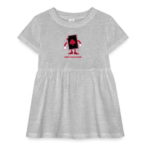 Forget A King I'm An Ace - Infant Baby Rib Dress
