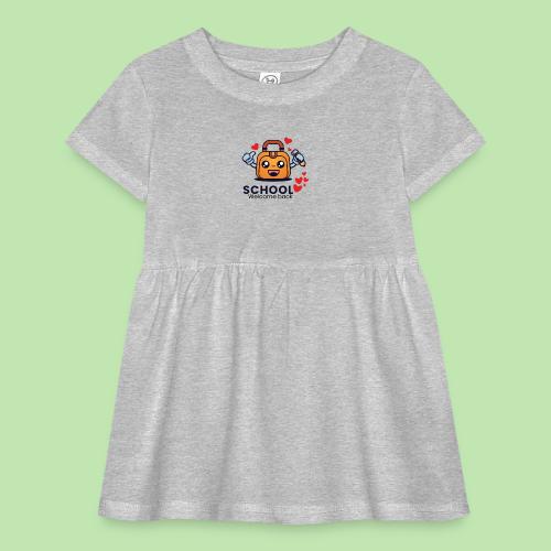 first day of school outfit- school Welcome back - Infant Baby Rib Dress