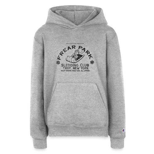 RO Frear Park Sledding Club Distressed Dark - Champion Youth Hoodie