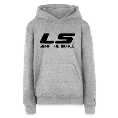 LS Swap The WORLD (Back and Front) - Champion Youth Hoodie