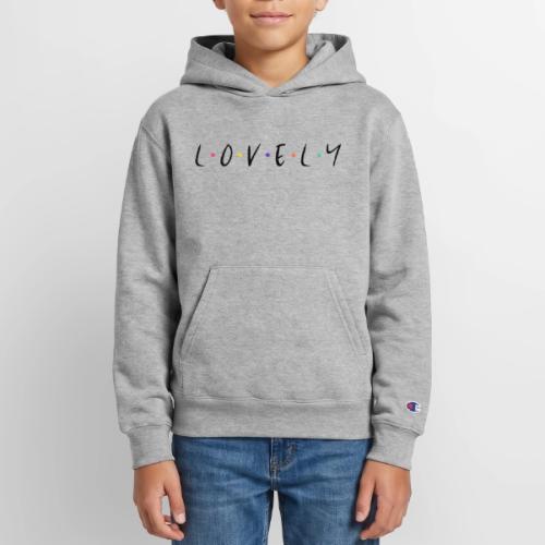 Lovely in Black - Champion Youth Hoodie