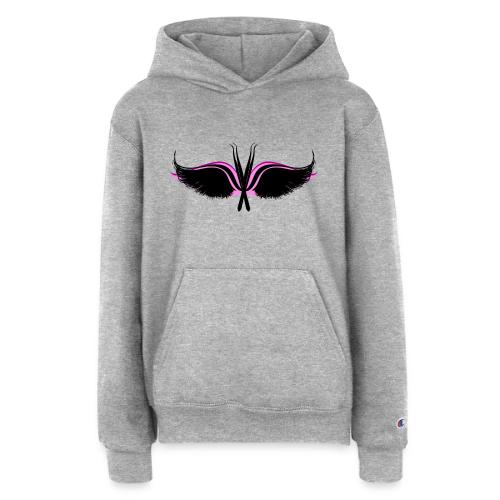Lash Tweezer Wings black - Champion Youth Hoodie