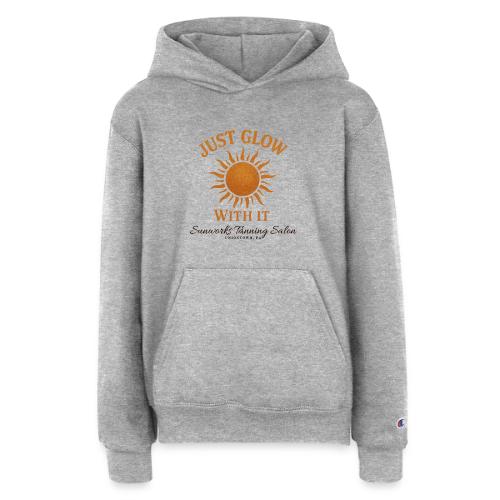 Just Glow With It - Champion Youth Hoodie