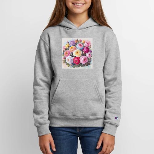 beautiful flowers floral design, wellness, nature - Champion Youth Hoodie