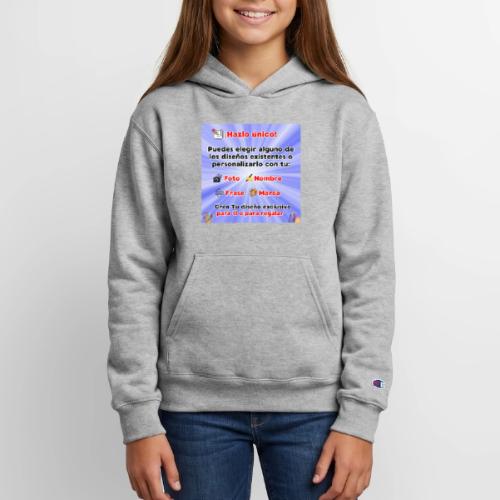 Personalized Souvenirs with Photo, Phrase, Design - Champion Youth Hoodie