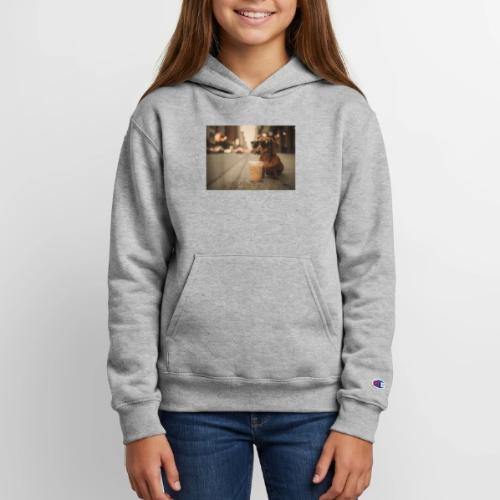 Funny Dachshund Iced Coffee Lover Tee - Champion Youth Hoodie