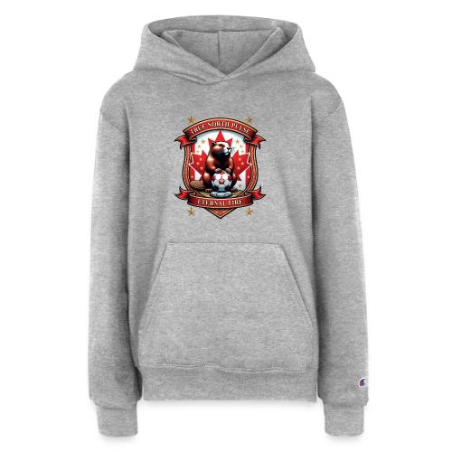 Canada Beaver Crest T-Shirt, Pride Badge Gift - Champion Youth Hoodie
