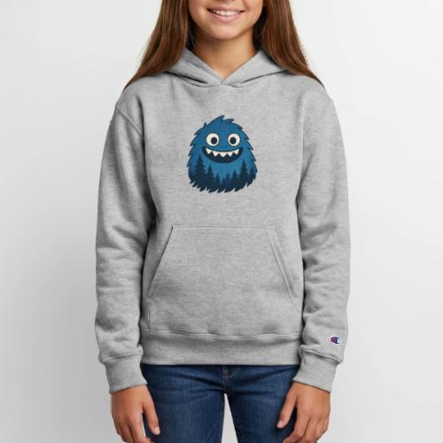 Whimsical Blue Forest Monster – Cute Cartoon Night - Champion Youth Hoodie