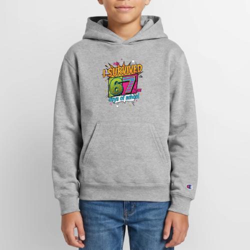 I Survived 67 Days of School T-Shirt – Funny Teach - Champion Youth Hoodie