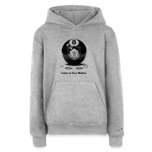 Sarcastic Mom T-Shirt Magic 8-Ball Oracle - Champion Youth Hoodie