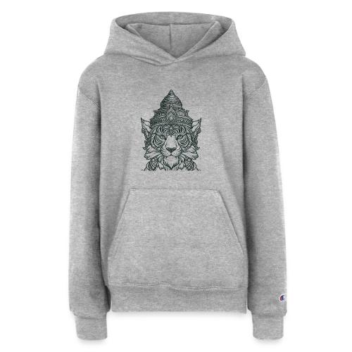 Ruesi Hnaa Suea Tiger Faced Thai Hermit God - Champion Youth Hoodie
