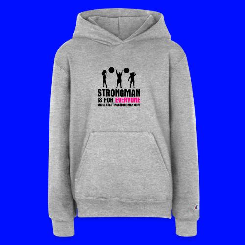 strongman is for everyone - Champion Youth Hoodie