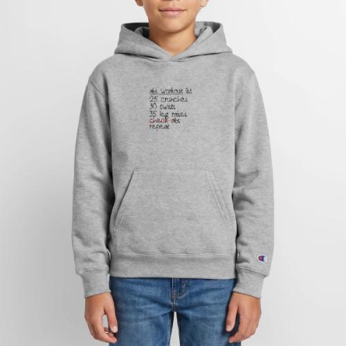 Abs Workout List - Champion Youth Hoodie
