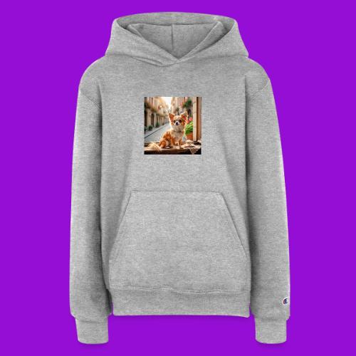 Morning coffee Chihuahua - Champion Youth Hoodie