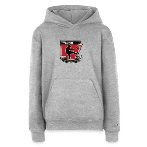 Black/Red State LRKA 2026 Logo - Champion Youth Hoodie