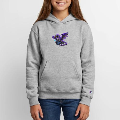 Neon Dragon and Battle Mage - Champion Youth Hoodie