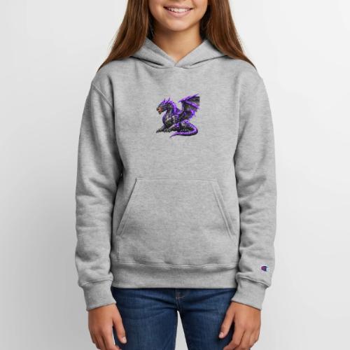 Neon Dragon at Rest - Champion Youth Hoodie