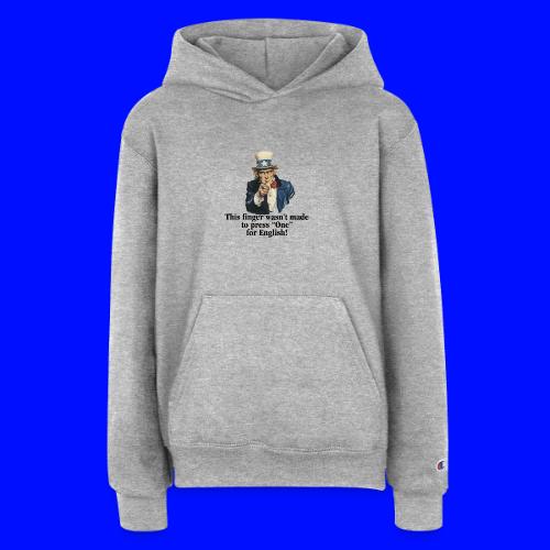 Uncle Sam - Finger - Champion Youth Hoodie