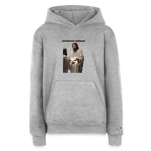 Doubting Thomas Resurrection T Shirt, Gift - Champion Youth Hoodie