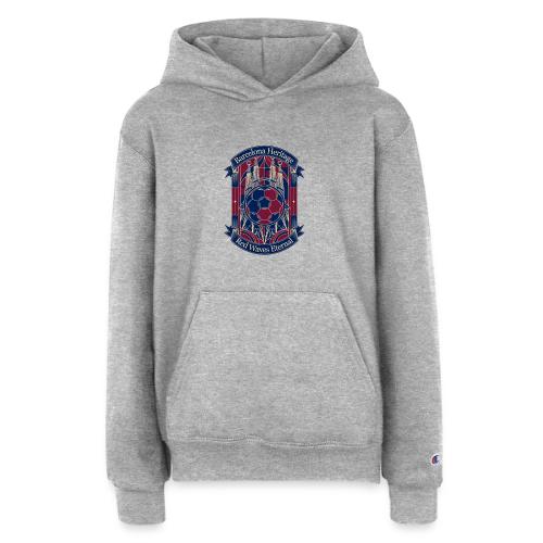 Barcelona Red Heritage T Shirt, Barsa fan Gift - Champion Youth Hoodie