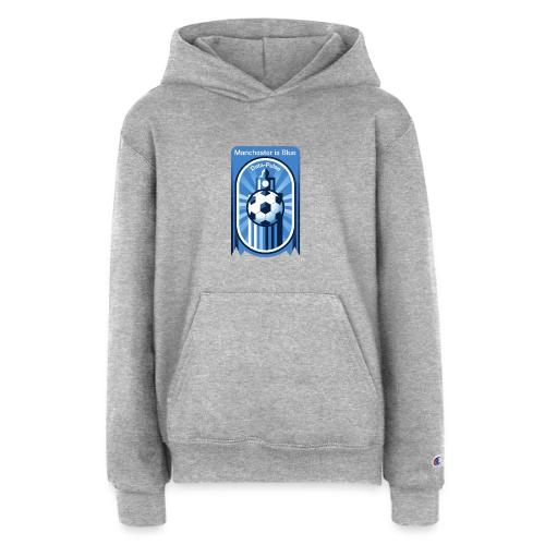 Manchester is Blue Soccer City T Shirt, Apparel - Champion Youth Hoodie