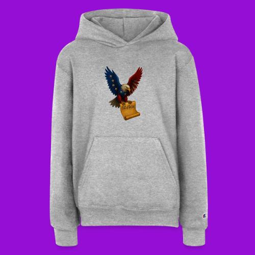 Bill of Rights Bald Eagle - Champion Youth Hoodie