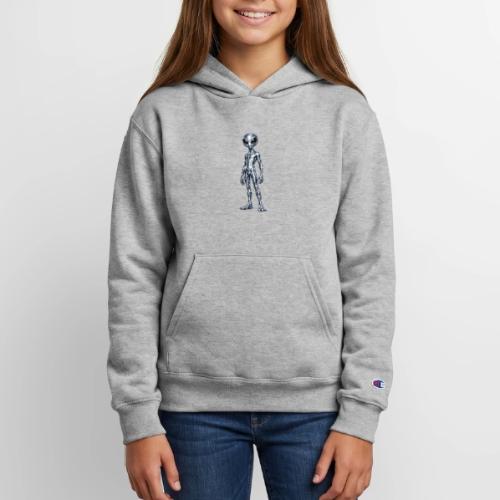 Silver Alien - Champion Youth Hoodie