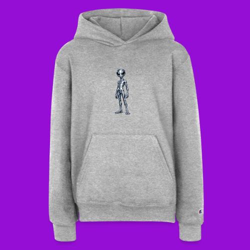 Silver Alien - Champion Youth Hoodie
