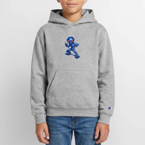 Angry Blue Alien - Champion Youth Hoodie