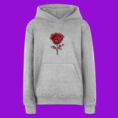 Silver Rose - Champion Youth Hoodie