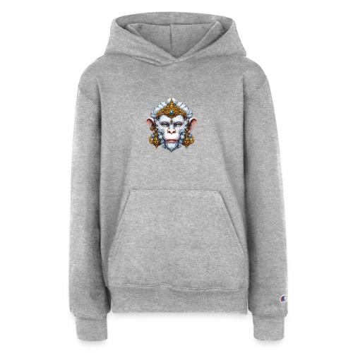 Thai Hanuman Monkey Deity Mask - Champion Youth Hoodie