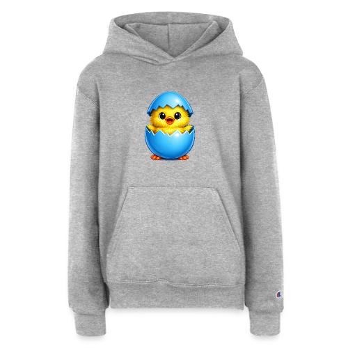 Easter Chick Blue - Champion Youth Hoodie