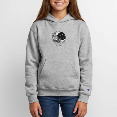 Crescent Moon Floral - Champion Youth Hoodie