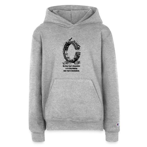 The Resolution Loop - Sarcastic New Year's T-Shirt - Champion Youth Hoodie
