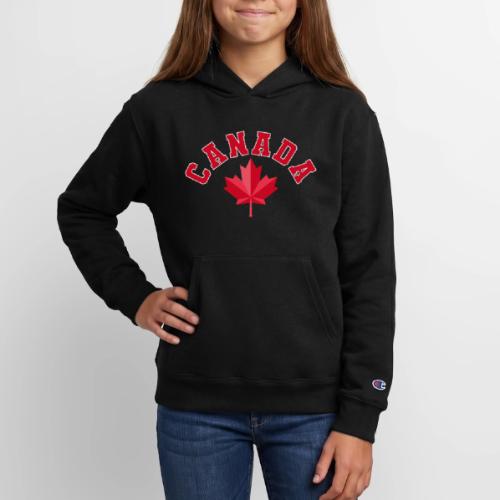Canada with maple leaf - Champion Youth Hoodie