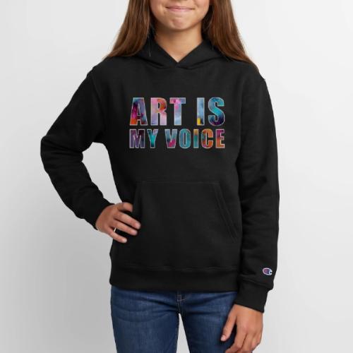 Art Is My Voice - Champion Youth Hoodie