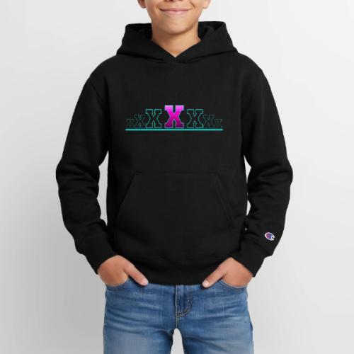 Letter X – Capital Varsity Alphabet Monogram - Champion Youth Hoodie