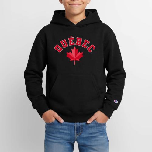 Quebec with maple leaf - Champion Youth Hoodie