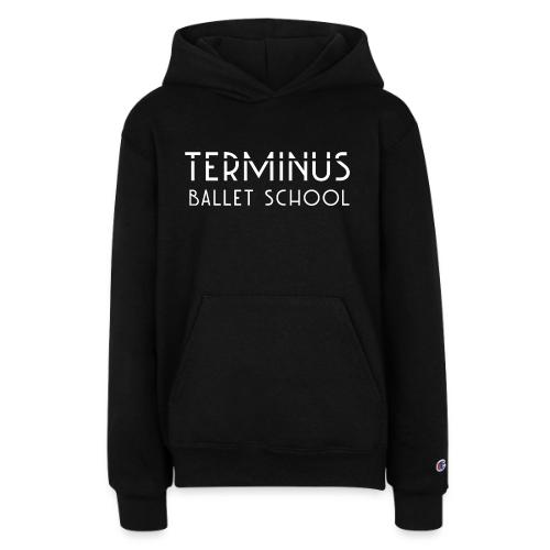 School Logo (white text) - Champion Youth Hoodie