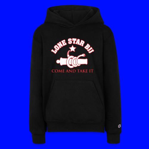 LONE STAR BRAZILIAN JIU-JITSU - Red and white - Champion Youth Hoodie