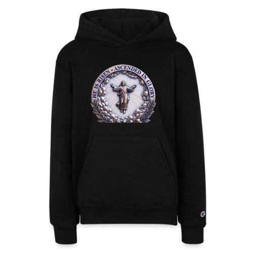 He Is Risen Ascended In Glory T Shirt, Gift - Champion Youth Hoodie