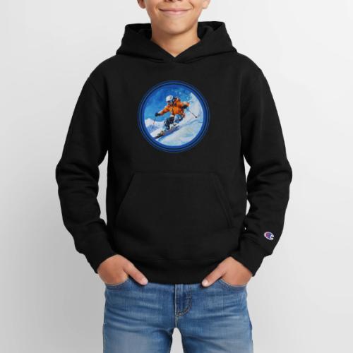 Skiing: On the Edge - Champion Youth Hoodie